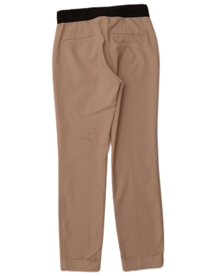 Pantalon Chino Fuselé Femme ZARA XS W24 L26 Coton Beige