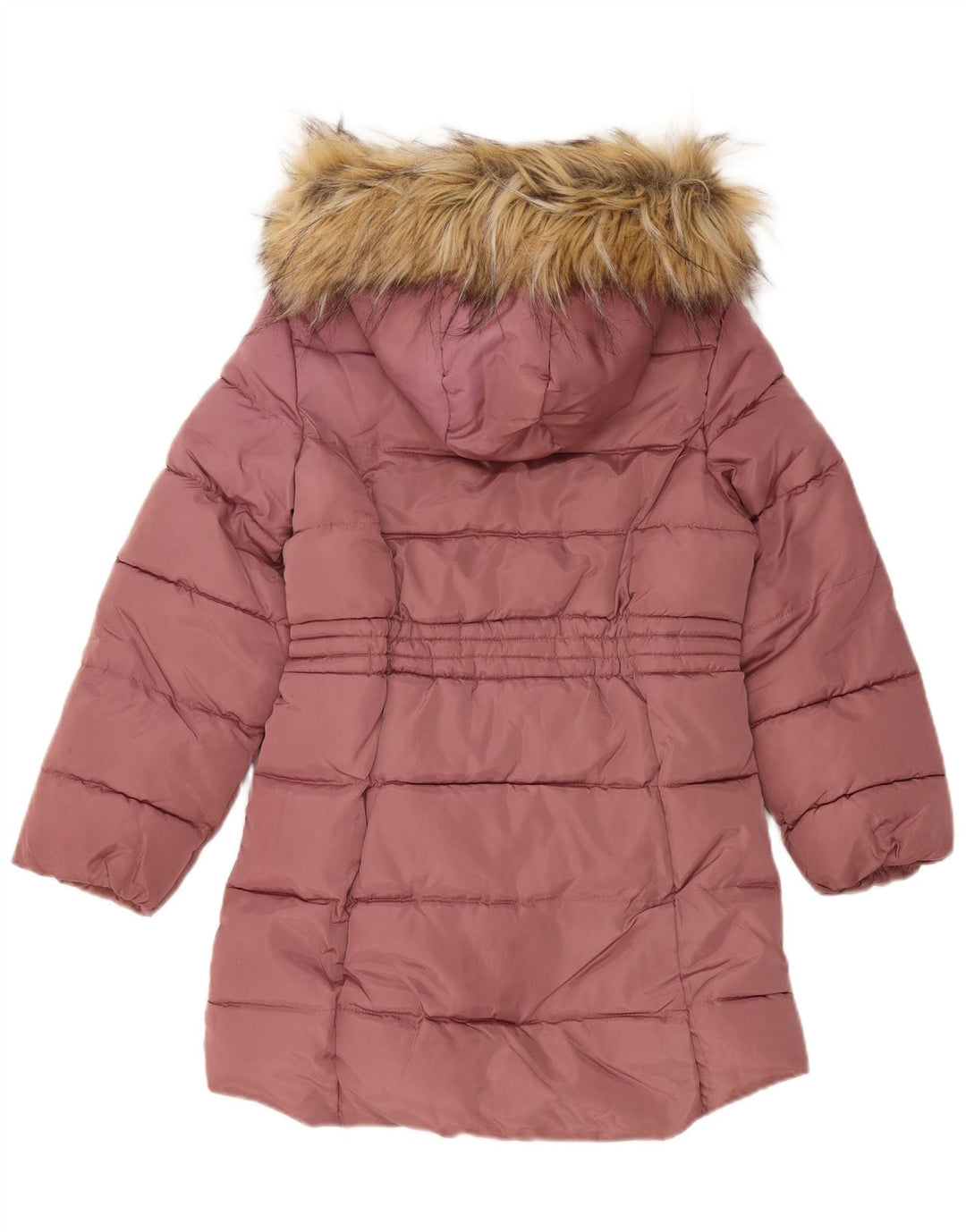 Dkny Manteau rembourré à capuche pour fille 10-11 ans Rose moyen Polyester