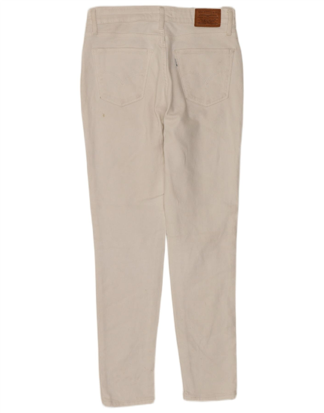 LEVI'S Jean Skinny Taille Haute 721 Femme W28 L27 Coton Blanc