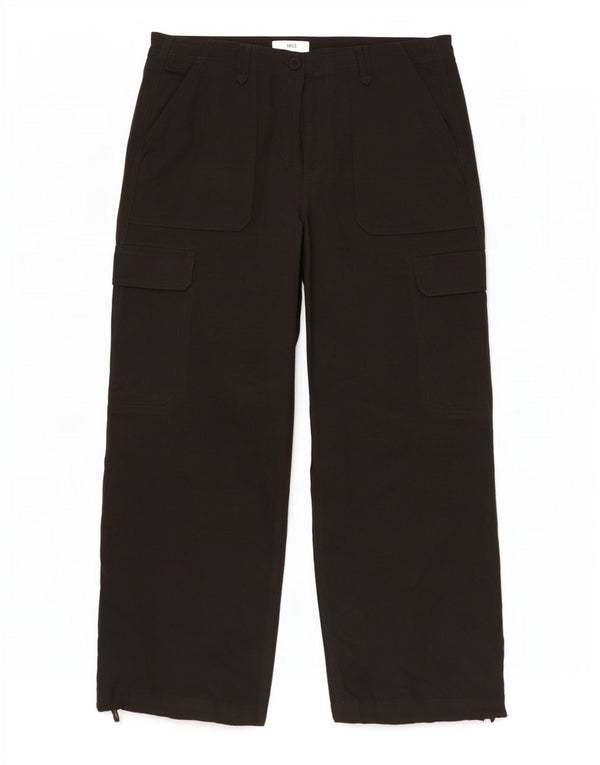 Marks & Spencer Pantalon cargo large pour femme UK 14 Large W32 L28 Noir
