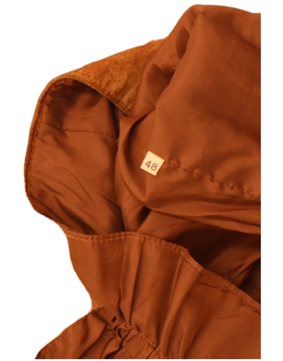 Jey Coleman Gilet en daim pour homme IT 48 Marron moyen