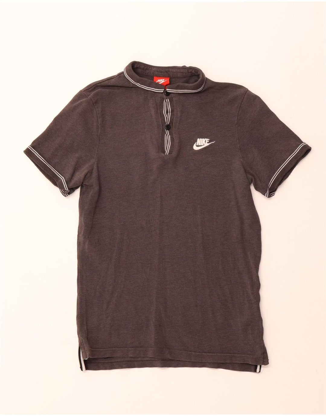 NIKE Polo Homme Petit Gris Coton