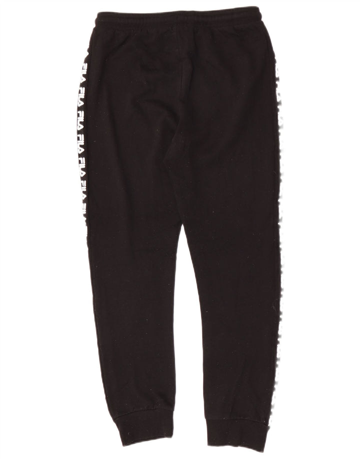 Fila Pantalon de Survêtement Graphique Garçon 13-14 ans Noir Polyester