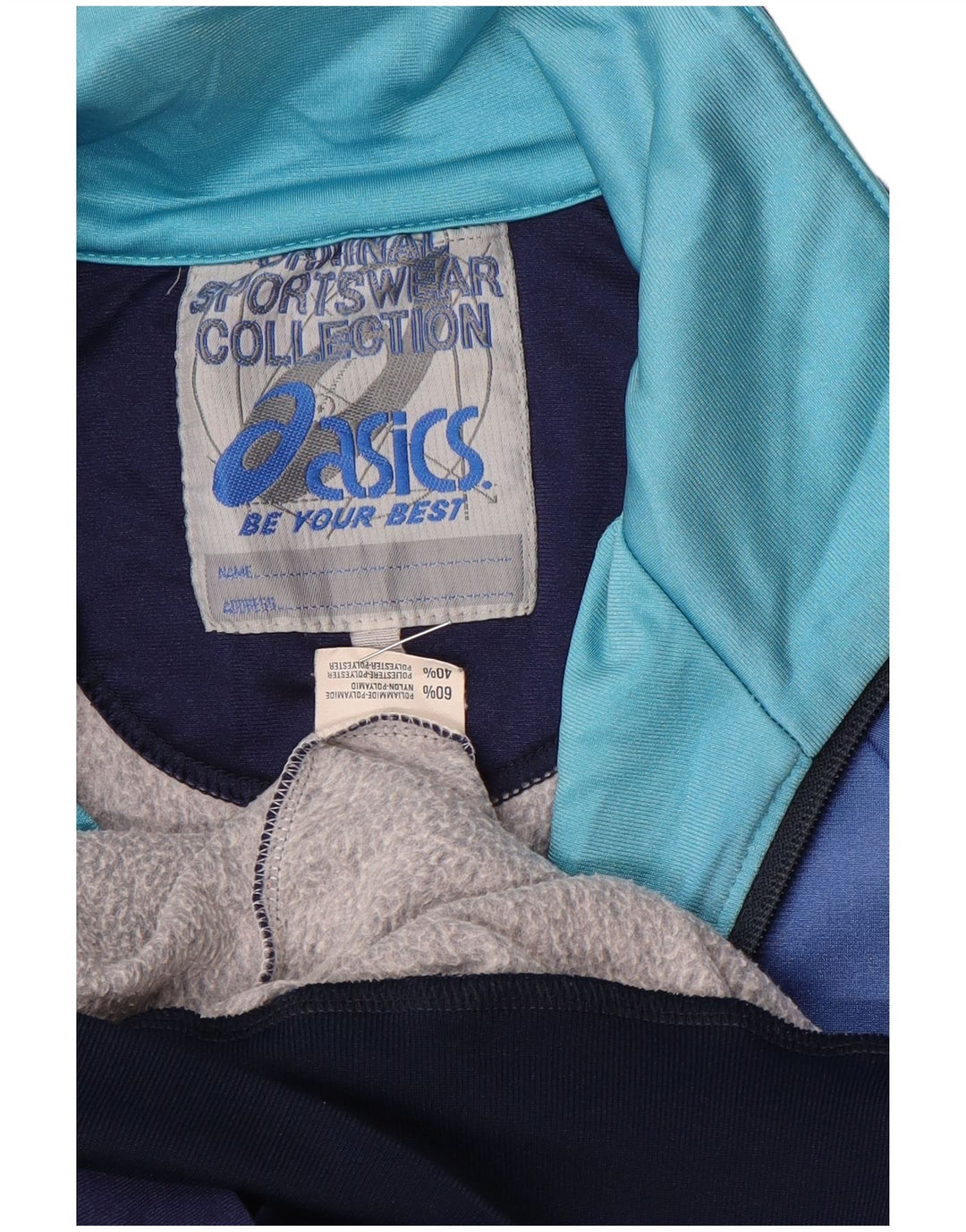 Asics Veste de Survêtement Graphique Homme Bleu Moyen Polyamide Colorblock