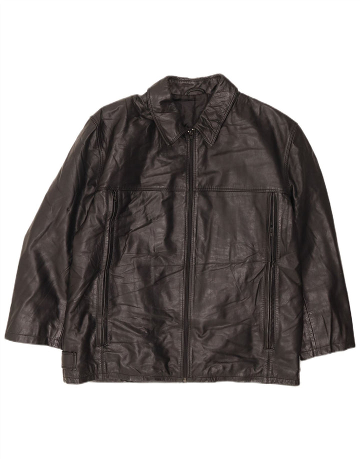 ROBRIK Veste en Cuir Homme IT 52 XL Cuir Noir