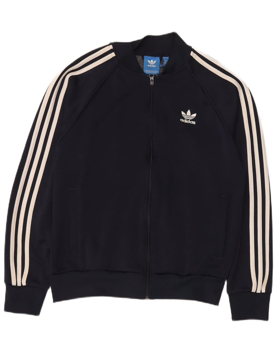Adidas Veste de survêtement pour homme Taille L Bleu marine Polyester