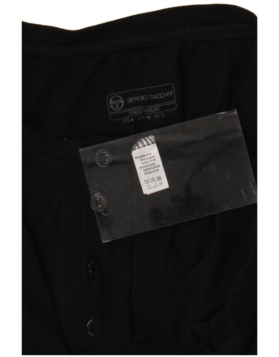 SERGIO TACCHINI T-Shirt Homme Haut Petit Noir Coton