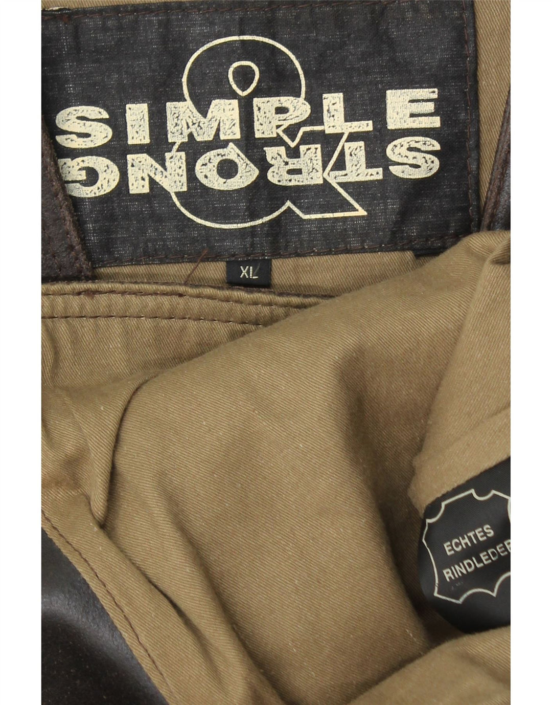 VINTAGE Gilet en cuir homme XL Cuir marron