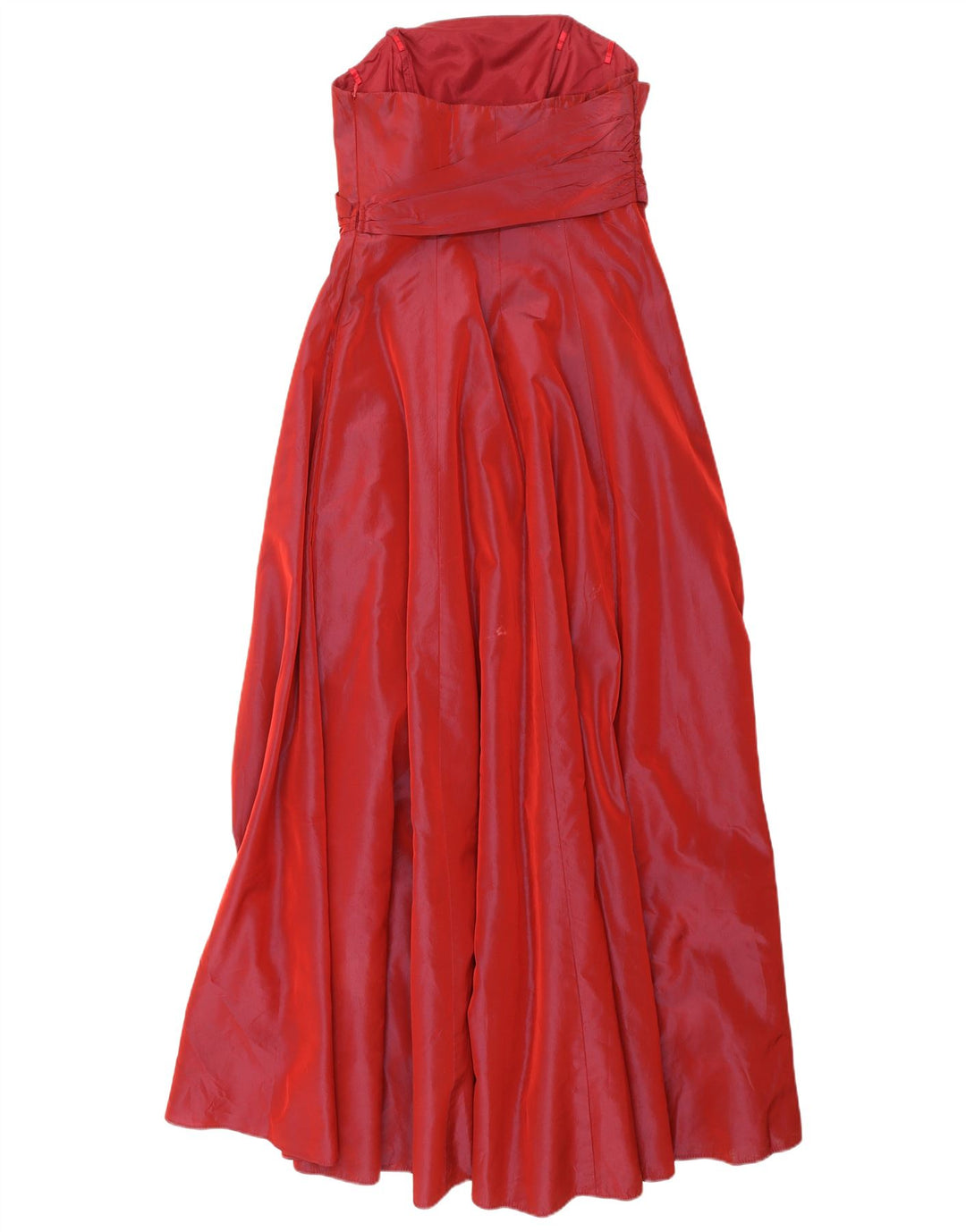 Debut Robe Maxi Bustier Femme UK 42 Viscose Rouge Moyen