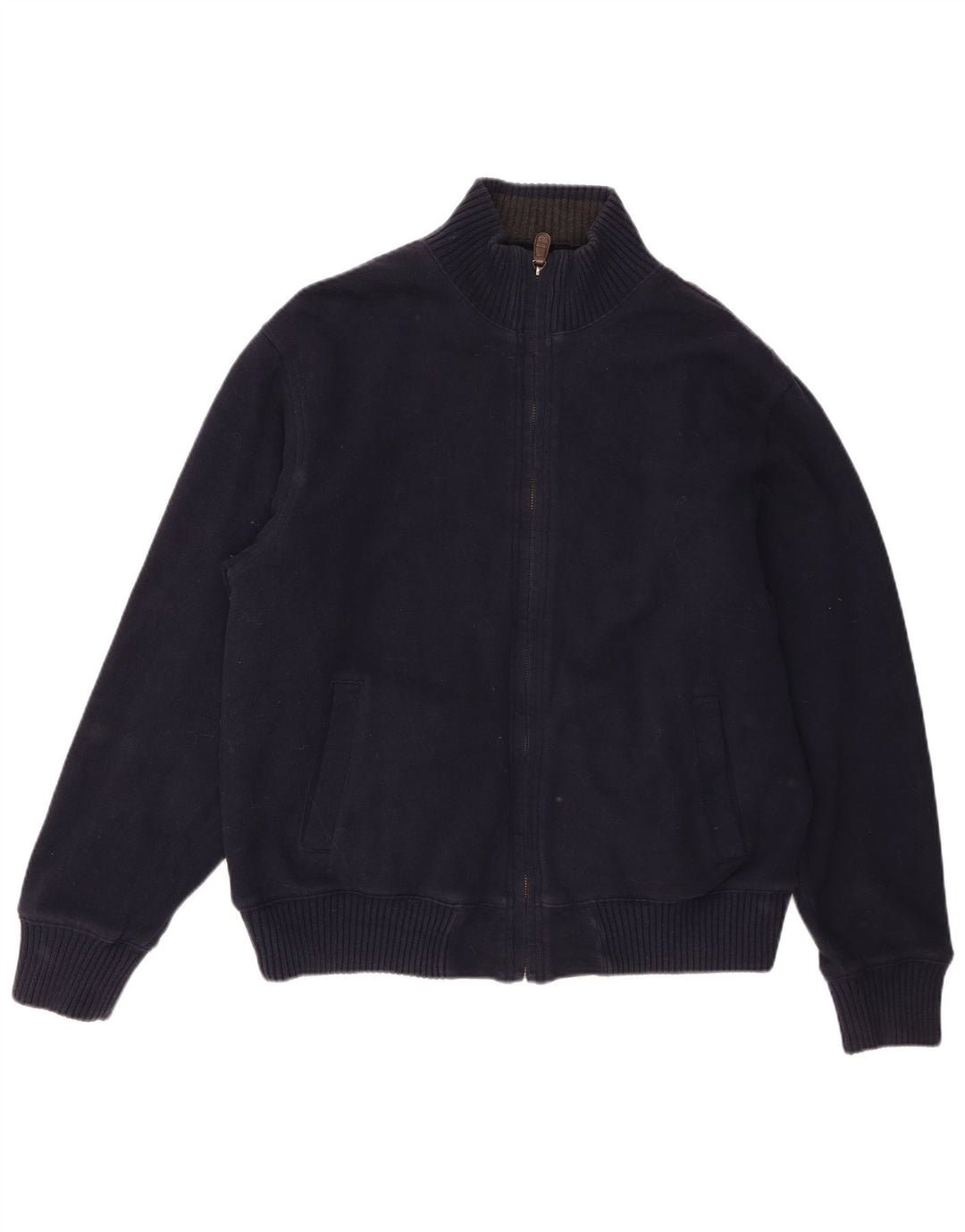 Marks & Spencer Pull cardigan bleu Harbour pour homme en coton bleu marine
