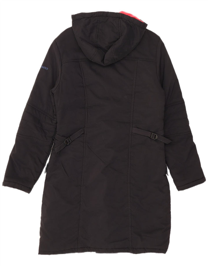 Lee Manteau rembourré à capuche pour femme UK 10 Small Noir