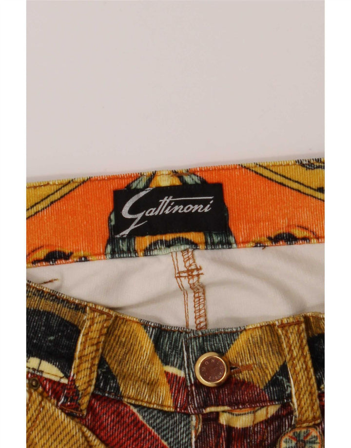 Gattinoni Pantalon En Velours Côtelé À Motif Abstrait W28 L32 Multicolore