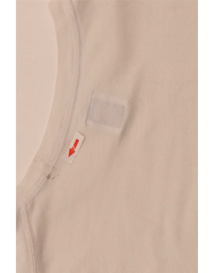 Vans Homme Regular Graphic T-Shirt Top Blanc Moyen Coton