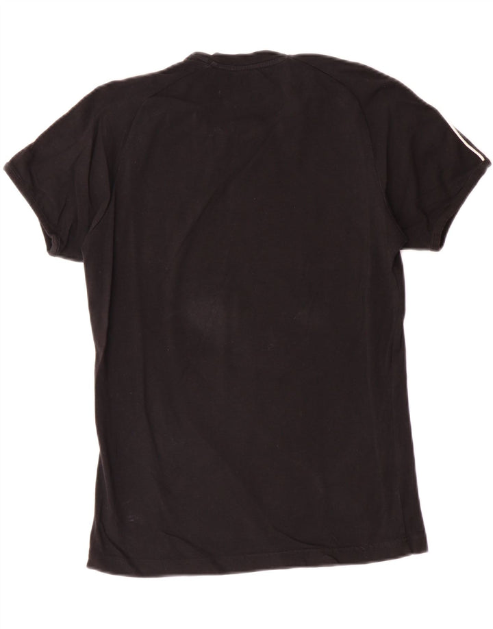 CHAMPION T-Shirt Femme UK 12 Medium Noir
