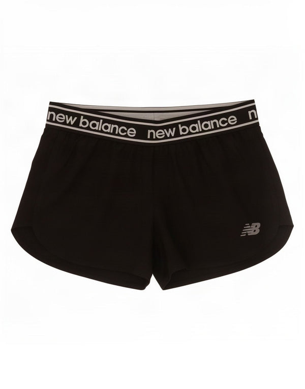 New Balance Short de sport graphique pour femme UK 10 Small Noir