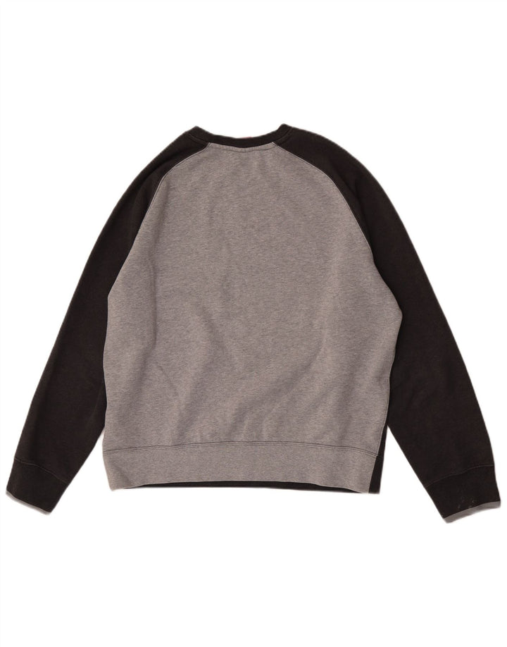 Nike Sweat-shirt graphique pour homme en coton noir Taille L