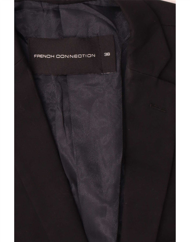 French Connection Veste Blazer 2 Boutons Homme UK 38 Moyen Noir Polyester