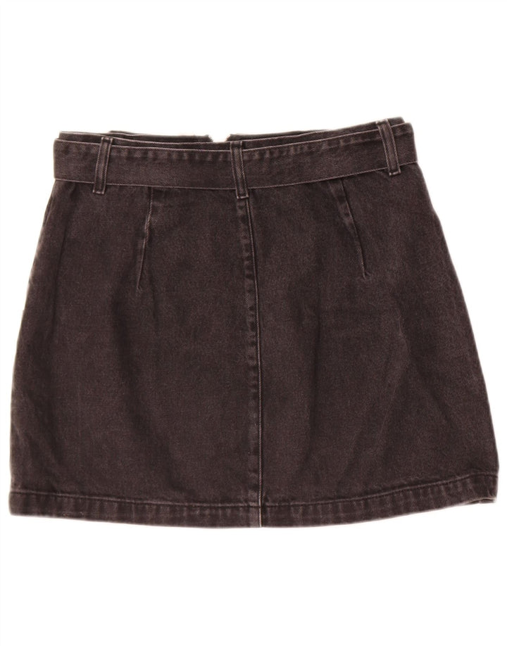 Topshop Jupe en jean pour femme UK 12 Medium W28 Coton noir