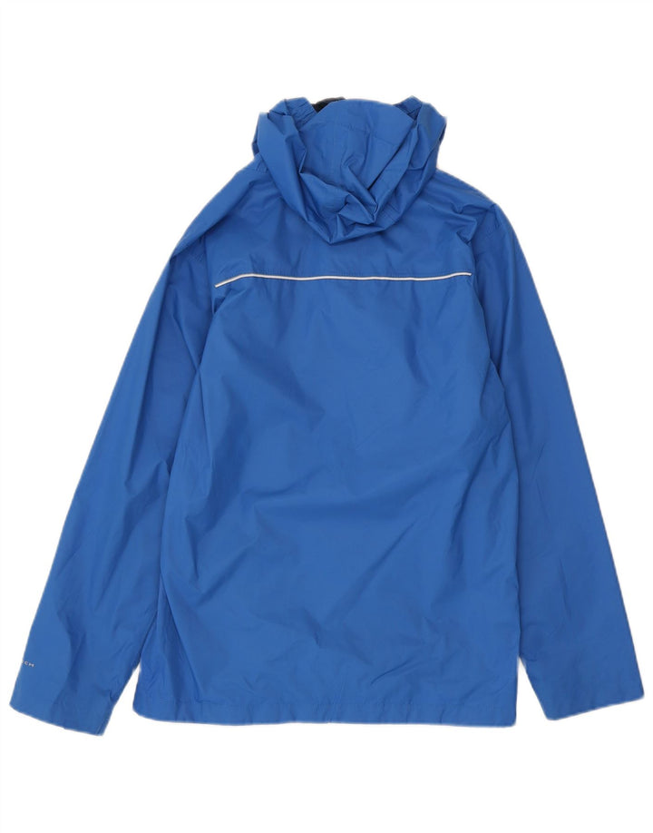 Columbia Veste de Pluie à Capuche Omni-Tech Garçon 14-15 Ans Large Bleu Nylon