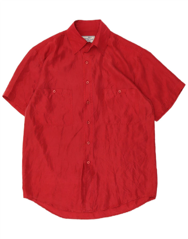 James Dillon Chemise à manches courtes pour homme Petit Rouge