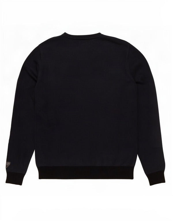 Jack & Jones Pull Col Ras-du-Cou Homme Bleu Marine Moyen Colourblock