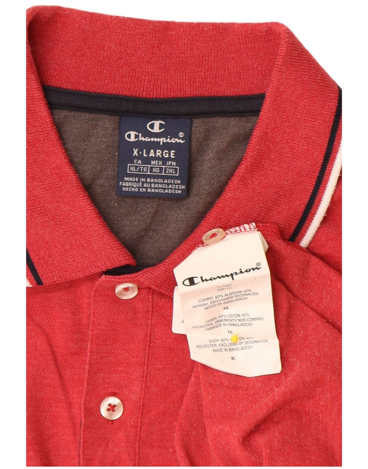 Champion Polo Homme XL Rouge Coton