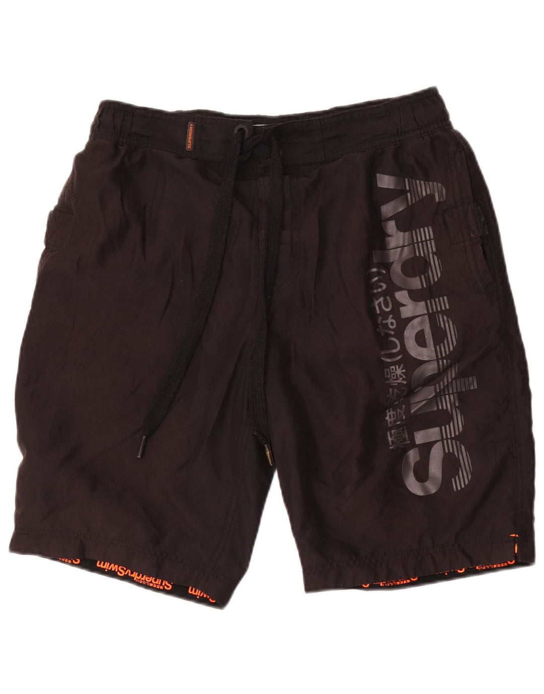 Superdry Short de Bain Graphique Homme Noir Moyen Polyester