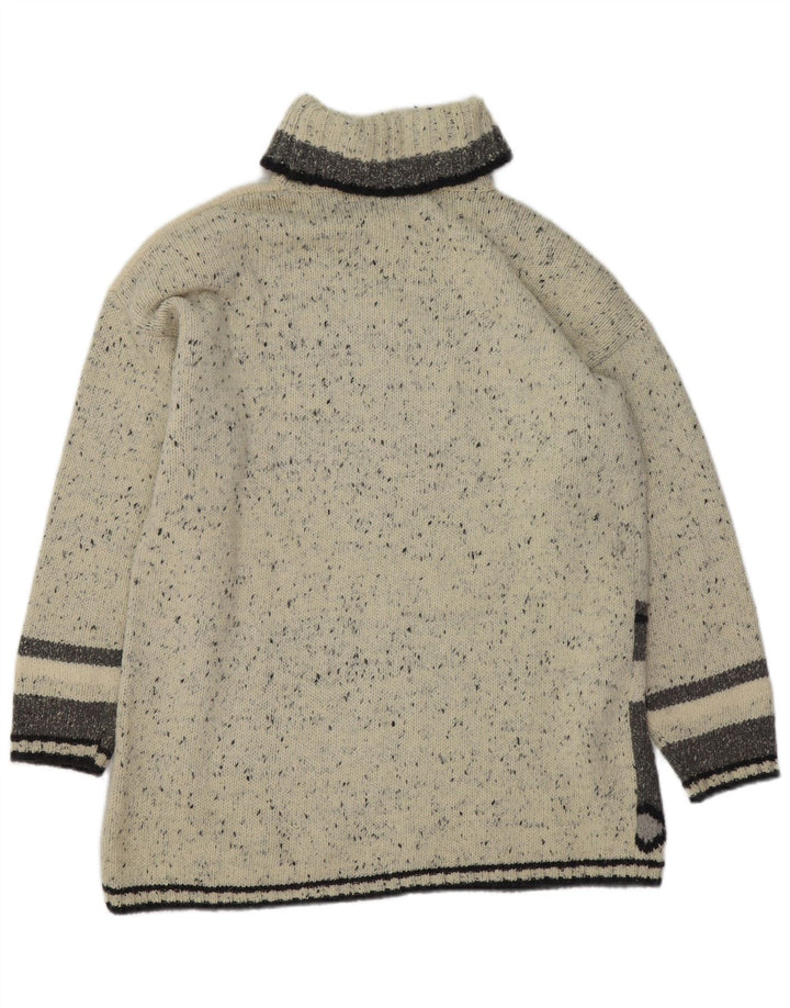 Canda Pull Col Roulé Homme Grand Gris Argyle/Diamant Acrylique