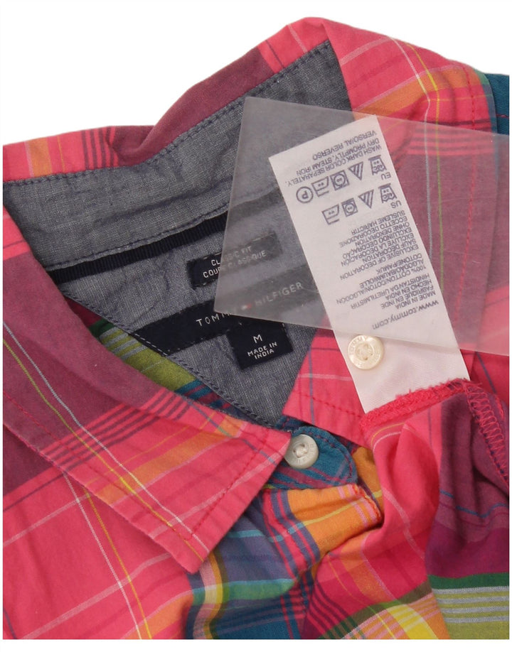Tommy Hilfiger Chemise coupe classique pour femme UK 12 carreaux multicolores moyens