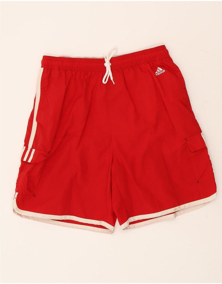 Adidas Short de sport pour homme Large Rouge Polyester