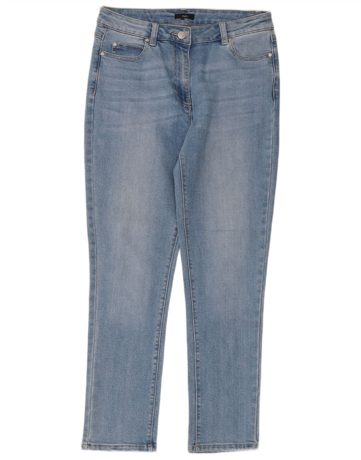 M&Co Jean Slim Femme UK 12 Moyen W32 L27 Bleu Coton