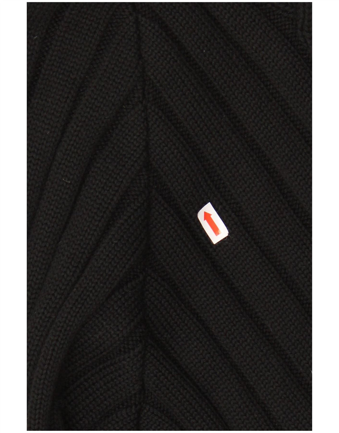 VINTAGE Pull ras du cou pour femme UK 20 2XL Noir