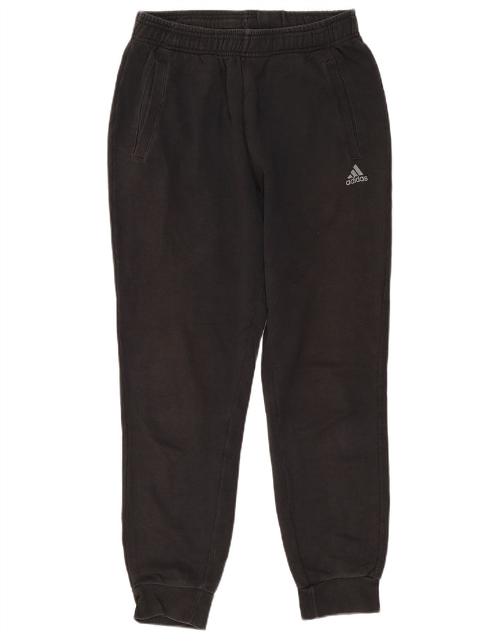 ADIDAS Pantalon de survêtement pour homme en coton noir moyen