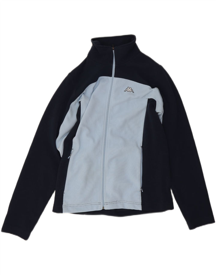 Kappa Veste de survêtement pour femme UK 14 Bleu marine moyen Colourblock