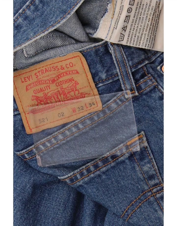 Levi's Jean Droit 521 Homme Bleu W32 L32 Coton