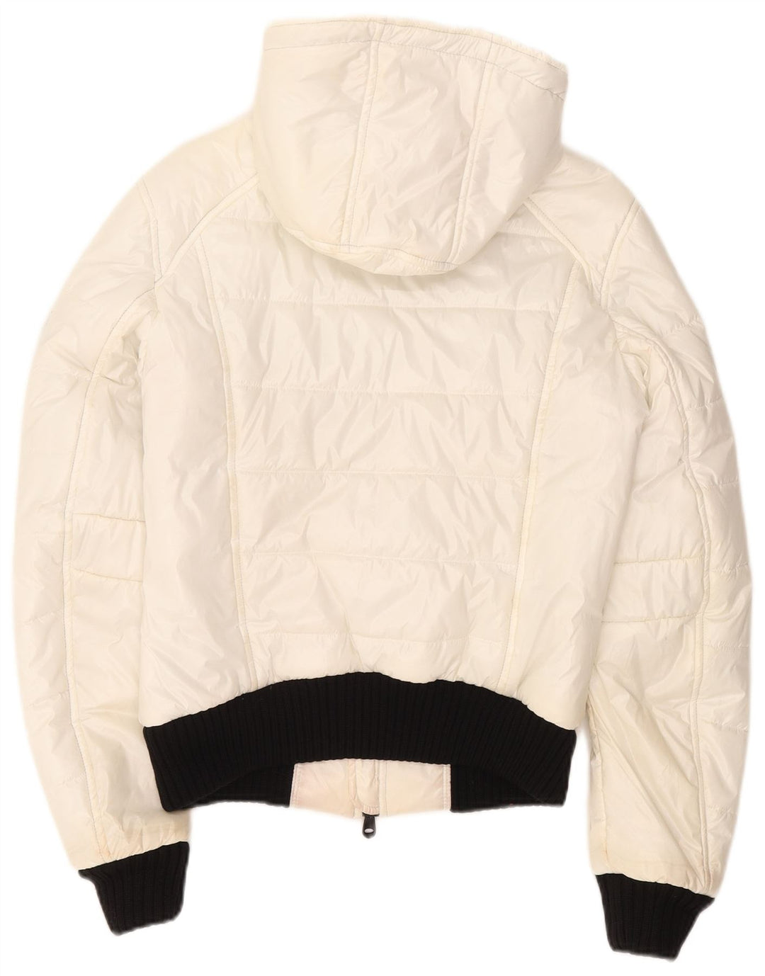 Refrigiwear Veste matelassée à capuche pour femme UK 14 Large Blanc Polyester
