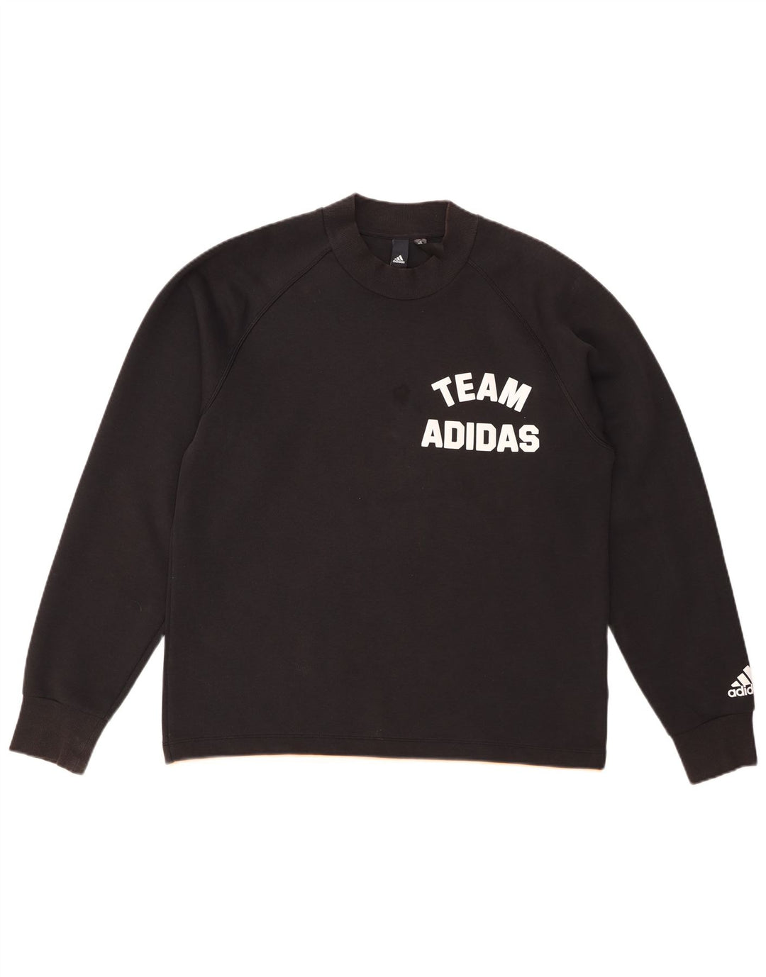 ADIDAS Sweat-shirt graphique pour hommes Grand coton noir