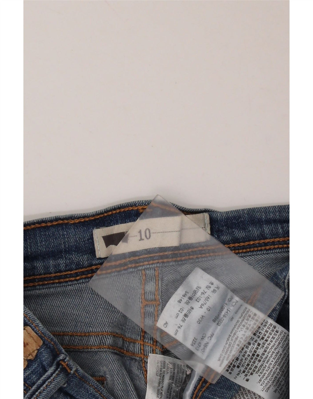 LEVI'S Short en jean taille moyenne pour femme US 10 Medium W30 Bleu Coton