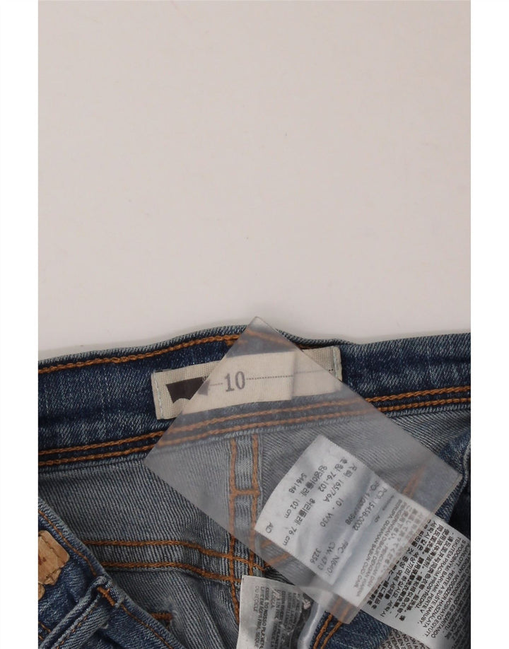 LEVI'S Short en jean taille moyenne pour femme US 10 Medium W30 Bleu Coton