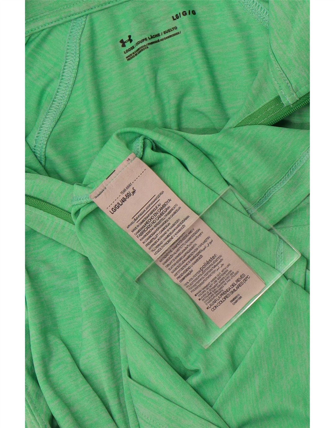 Under Armour Haut de survêtement graphique pour femme UK 14 Large Vert