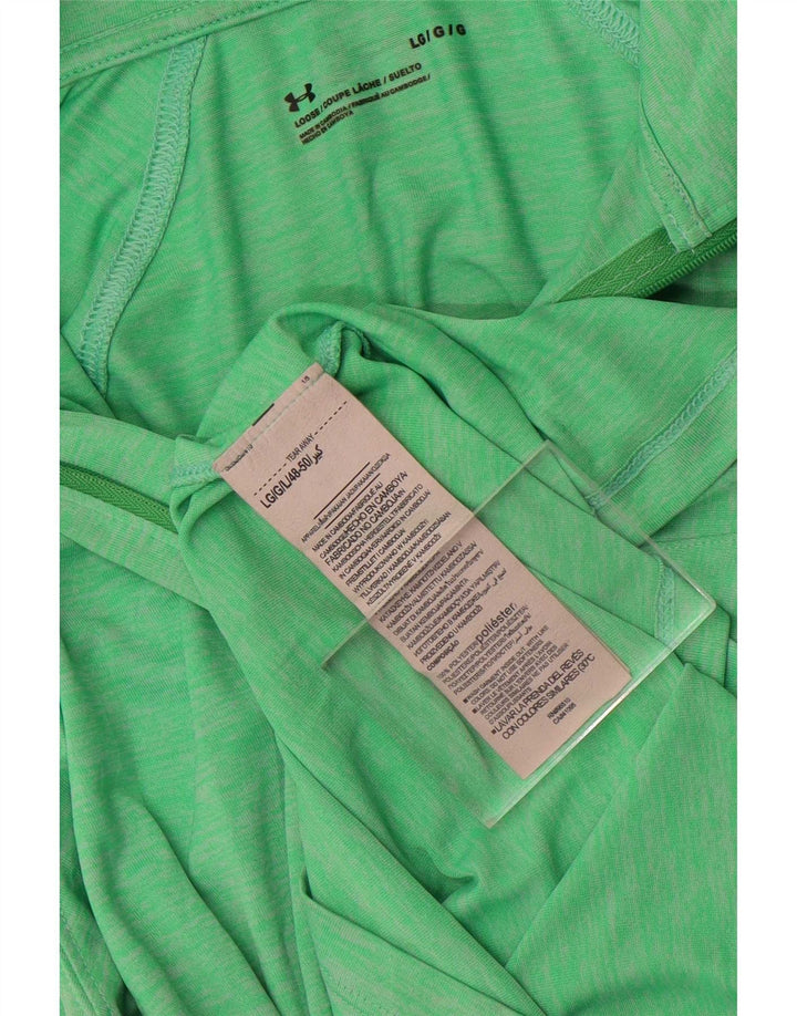 Under Armour Haut de survêtement graphique pour femme UK 14 Large Vert