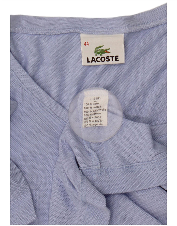 Lacoste T-Shirt Femme Top Taille 44 Grand Bleu Coton