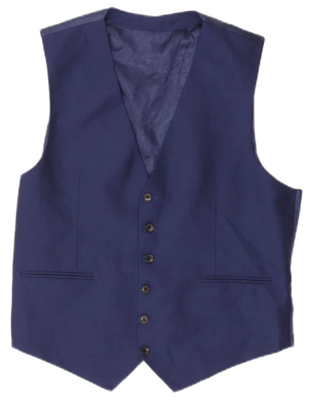 Reiss Gilet Homme Bleu Marine Moyen Laine