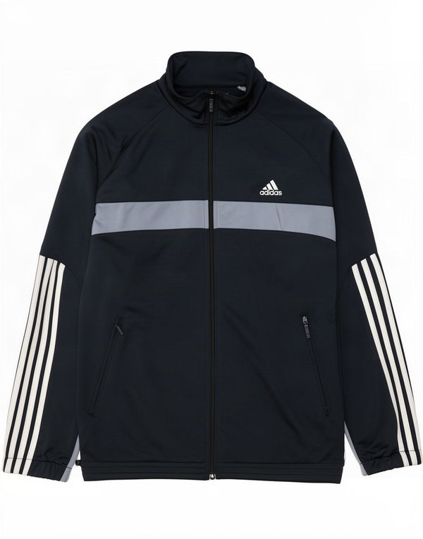 Adidas Veste de survêtement graphique pour homme UK 48/50 XL Bleu marine Colourblock