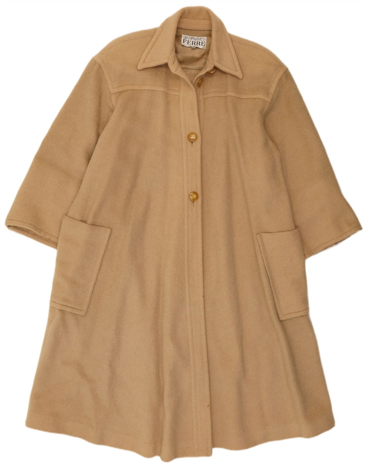 Gianfranco Ferre Manteau surdimensionné pour femme IT 40 Small Beige
