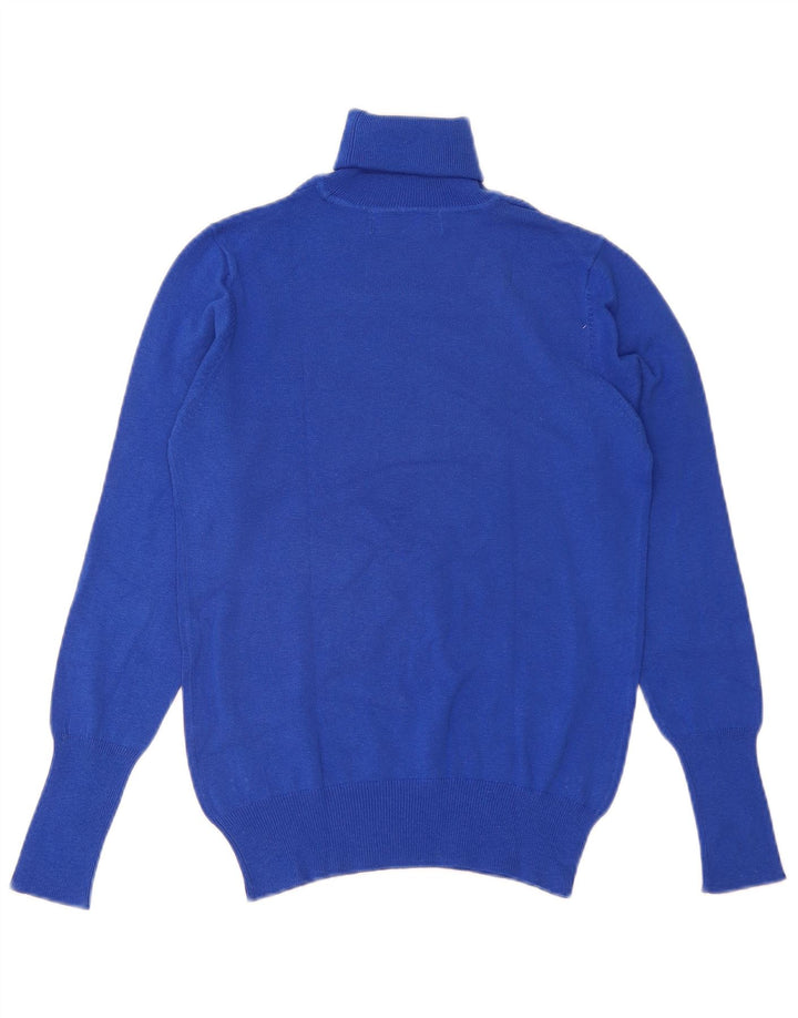 Zara Pull col roulé pour femme UK 14 Large Bleu