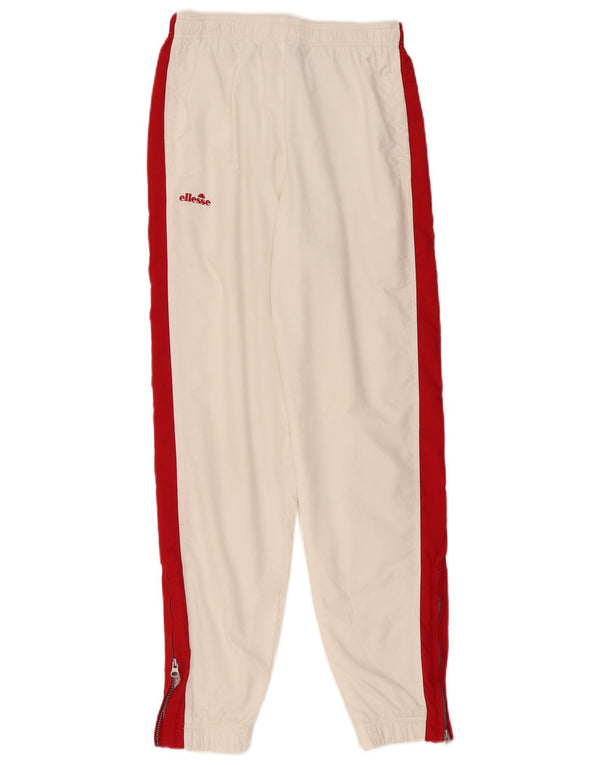 Ellesse Pantalon de survêtement pour femme Joggers UK 12 Medium White Colourblock