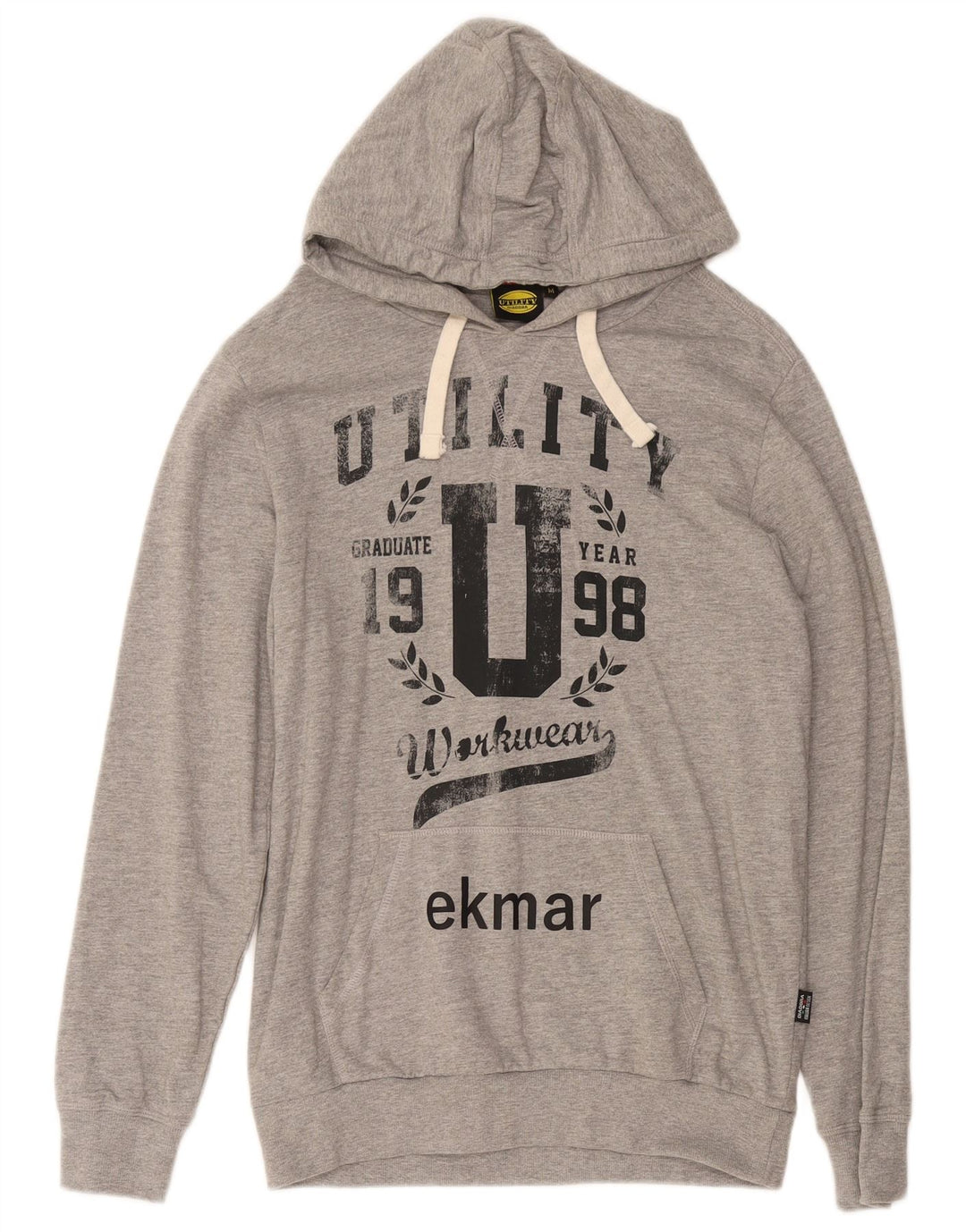 Diadora Pull à Capuche Graphique Homme Gris Moyen Coton