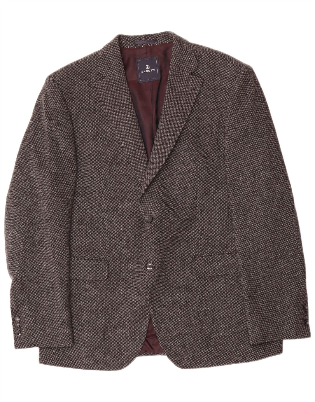 Barutti Veste Blazer 2 Boutons Homme IT 54 2XL Gris Laine