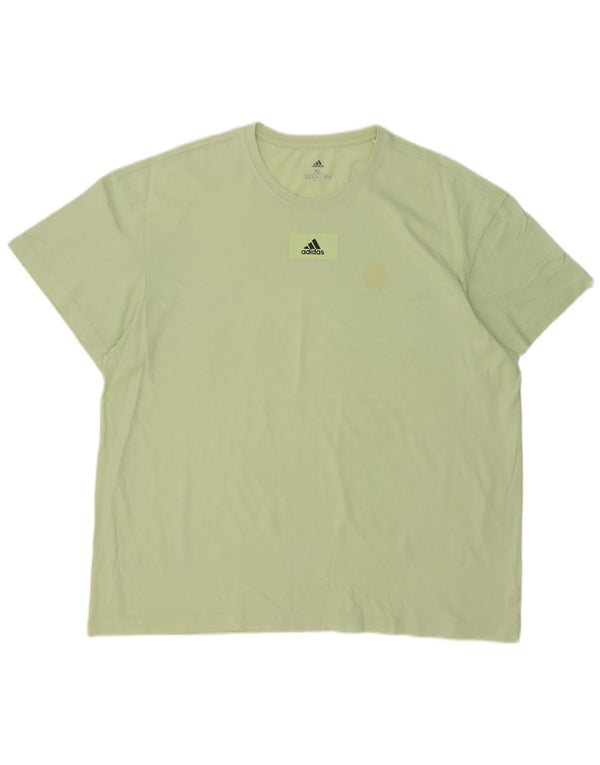 Adidas T-Shirt Homme Top XL Vert Coton